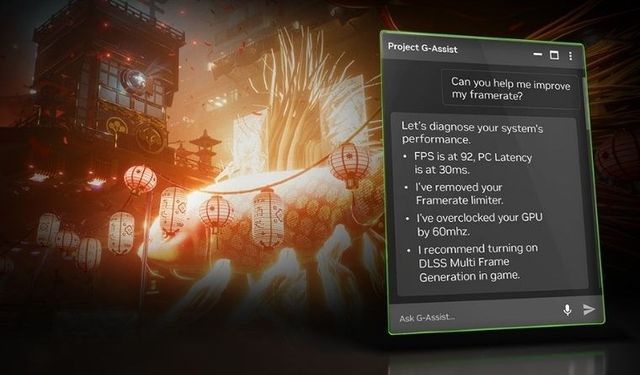 Nvidia, yapay zeka asistanı Project G-Assist'i tanıttı