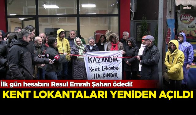 Şişli'de kent lokantaları yeniden açıldı! İlk gün hesabını Resul Emrah Şahan ödedi