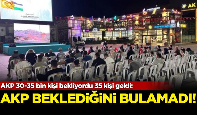 AKP'nin Gazze programına 53 kişi katıldı!
