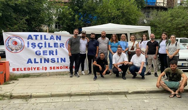 Şavşat’ta belediye tarafından işten çıkarılan işçilerin direnişi sürüyor