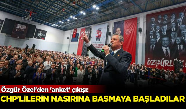 Özgür Özel'den 'anket' çıkışı: CHP'lilerin nasırına basmaya başladılar