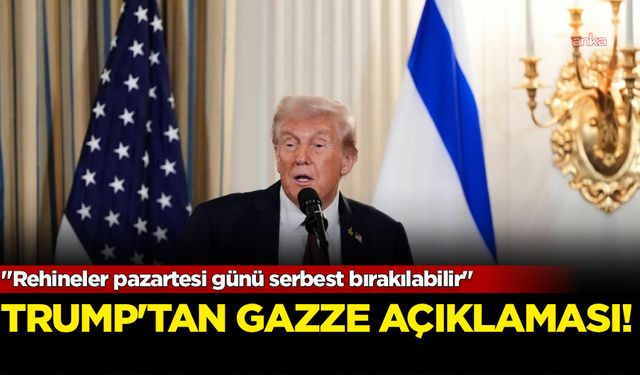 ABD Başkanı Trump: "Rehineler pazartesi günü serbest bırakılabilir"