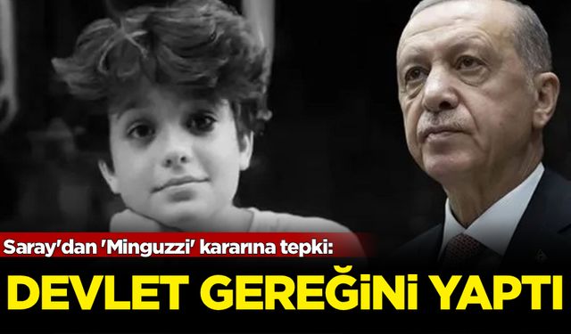 Saray'dan 'Minguzzi' kararına tepki: Devlet gereğini yaptı