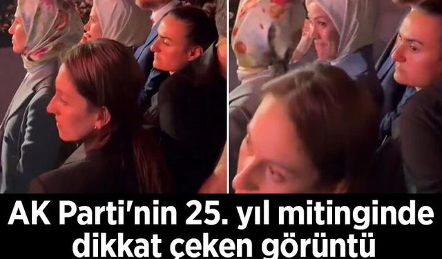 AK Parti'nin 25. yıl mitinginde dikkat çeken görüntü: Esra Albayrak gözyaşlarını tutamadı