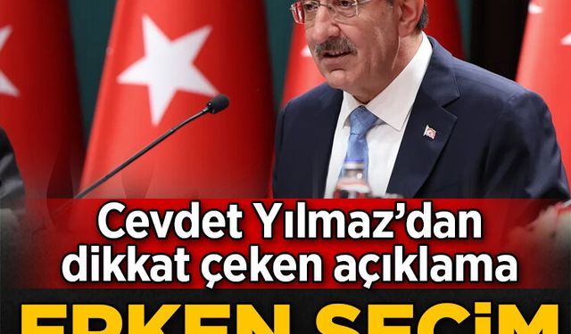Erken seçim olacak mı? Cevdet Yılmaz’dan dikkat çeken açıklama geldi