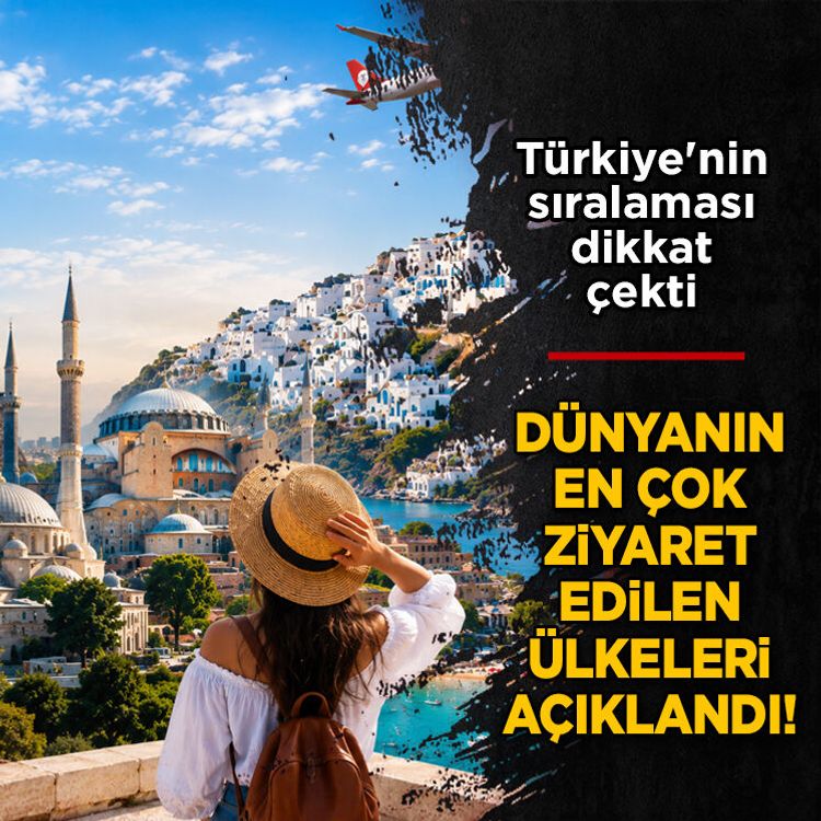 Dünyanın en çok ziyaret edilen ülkeleri açıklandı! Türkiye'nin sıralaması dikkat çekti