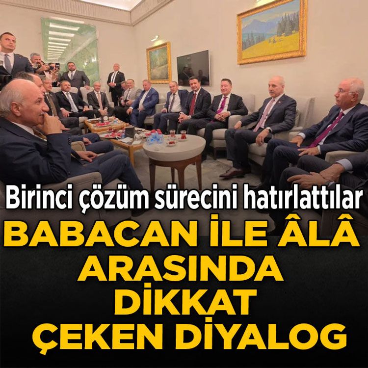 Birinci çözüm sürecini hatırlattılar: Babacan ile Âlâ arasında dikkat çeken diyalog