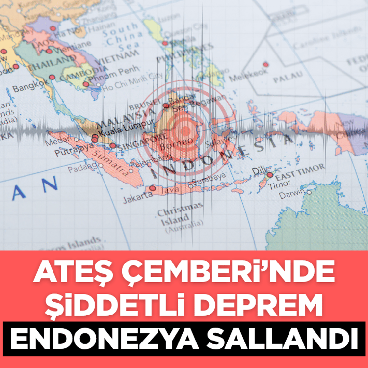 Endonezya’da 7,6 büyüklüğünde deprem