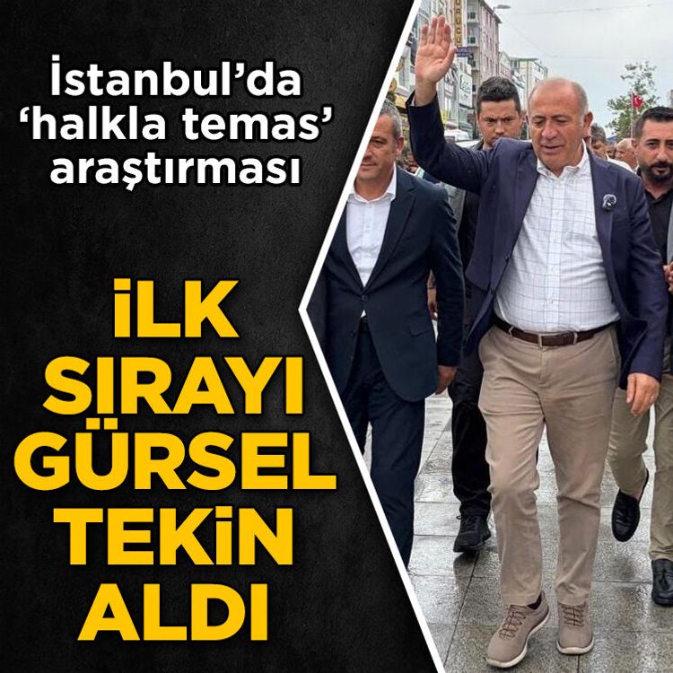 İstanbul araştırmasında Gürsel Tekin sürprizi