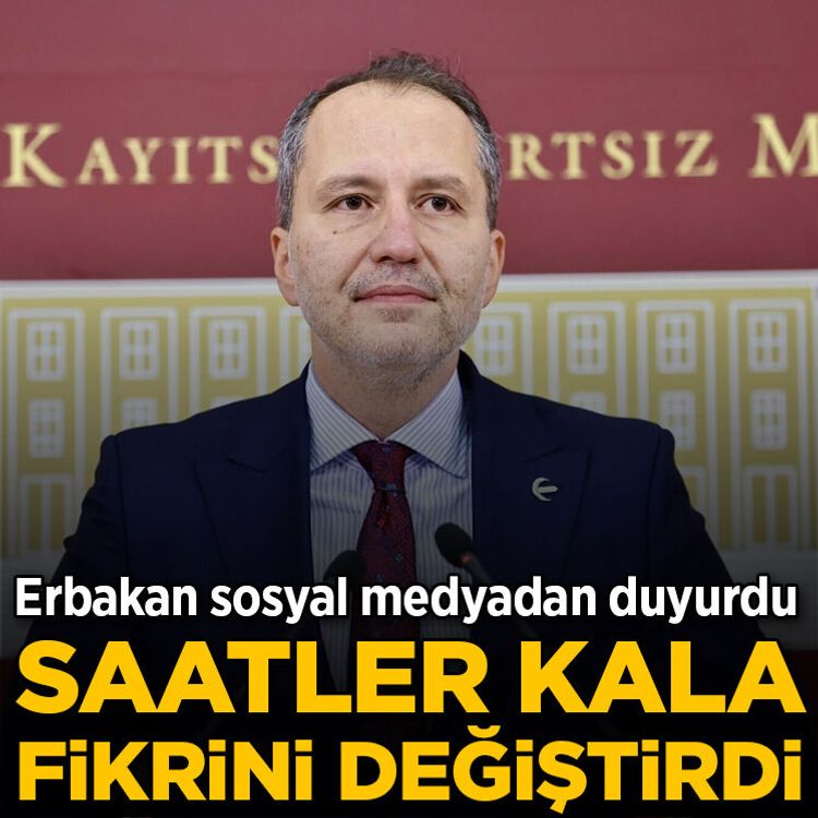 Erbakan saatler kala çerçeve yasa için fikrini değiştirdi