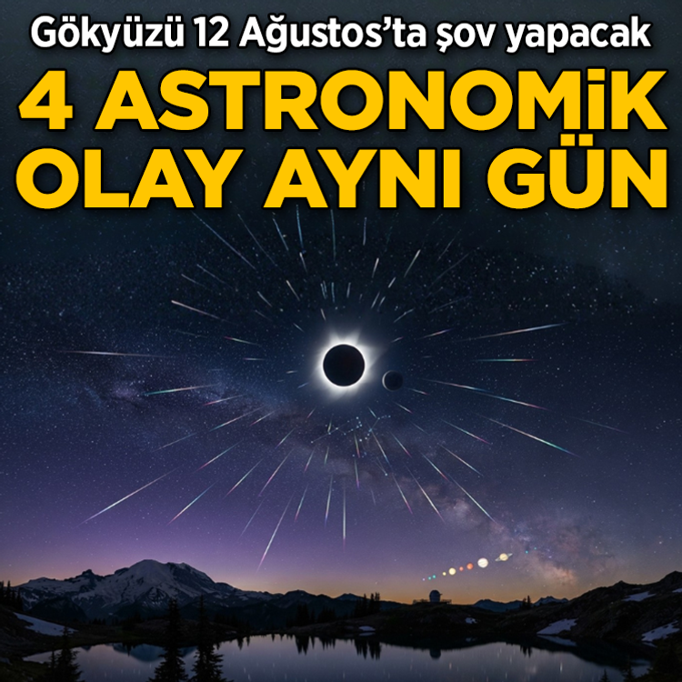 12 Ağustos’ta gökyüzünde dört olay birden!