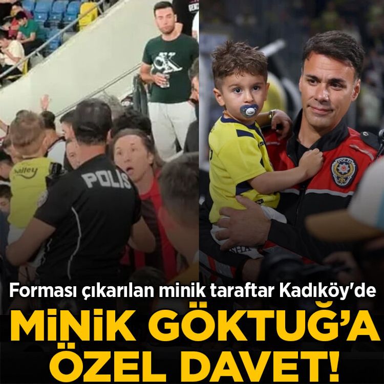 Forması çıkarılan minik Fenerbahçe taraftarı Kadıköy'de unutulmaz gece yaşadı