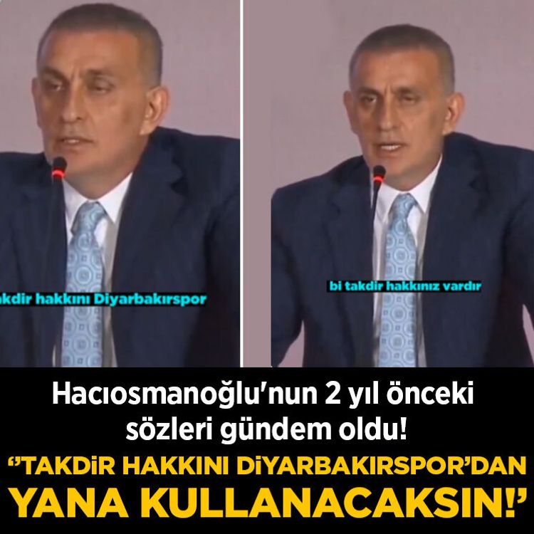 Hacıosmanoğlu'nun 2 yıl önceki sözleri gündem oldu! 'Takdir hakkını Diyarbakırspor'dan yana kullanacaksın'