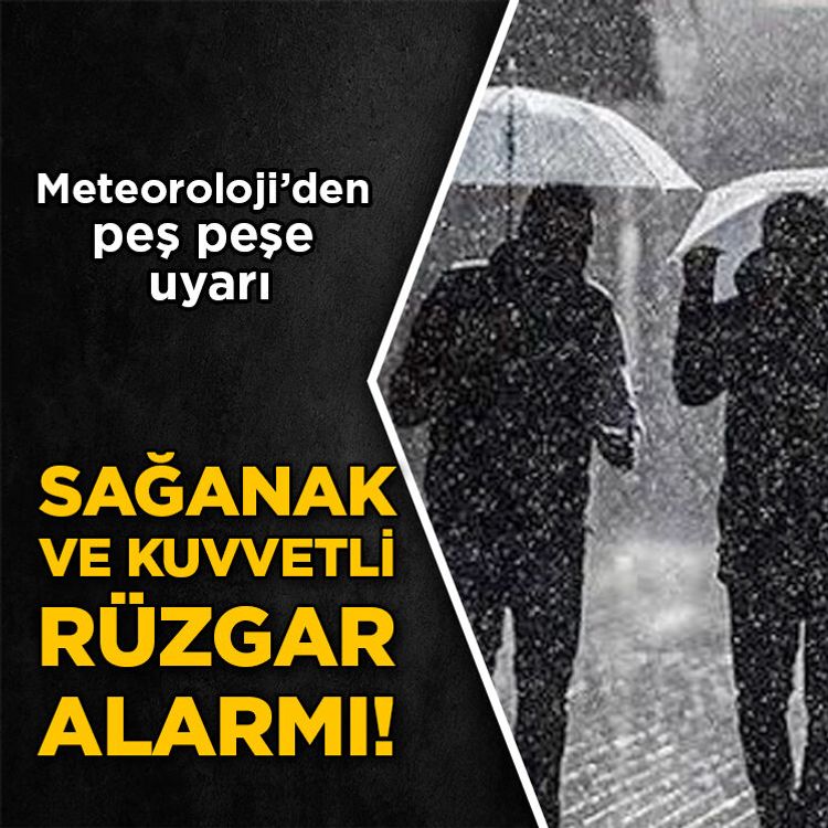 Meteoroloji'den 17 Ağustos 2026 hava durumu raporu: Sağanak ve kuvvetli rüzgar alarmı