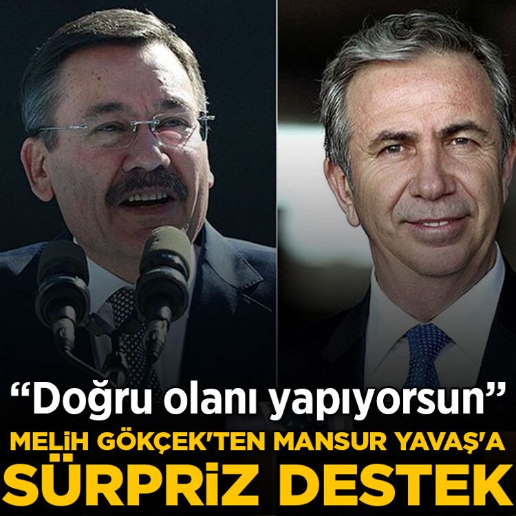 Melih Gökçek'ten Mansur Yavaş'a sürpriz destek: “Doğru olanı yapıyorsun”