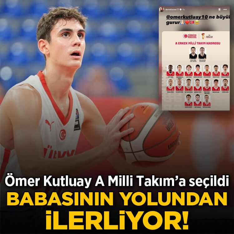 Babasının yolundan ilerliyor! Ömer Kutluay A Milli Takım’a seçildi