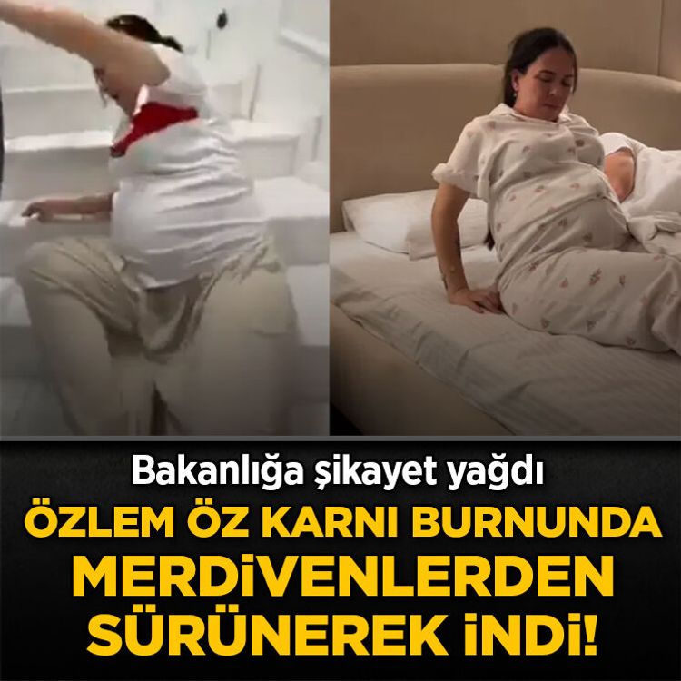 9 aylık hamile Özlem Öz'ün paylaşımı tepki çekti! Bakanlığa şikayet yağdı