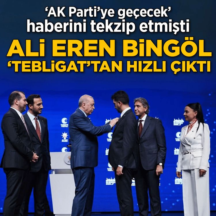 Eren Ali Bingöl’ün parti değişimi tebligatı solladı: 10 günde AK Parti, 21 günde tekzip!