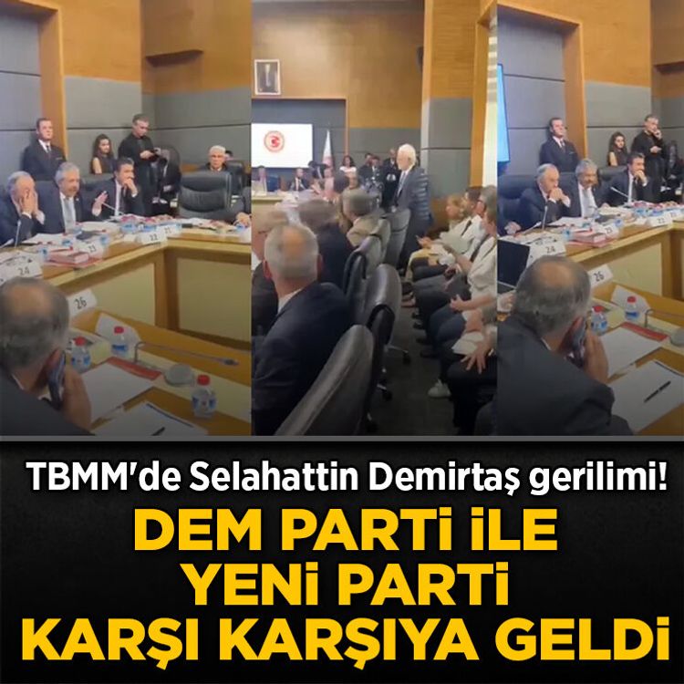 TBMM'de Selahattin Demirtaş gerilimi! DEM Parti ile YENİ Parti karşı karşıya geldi