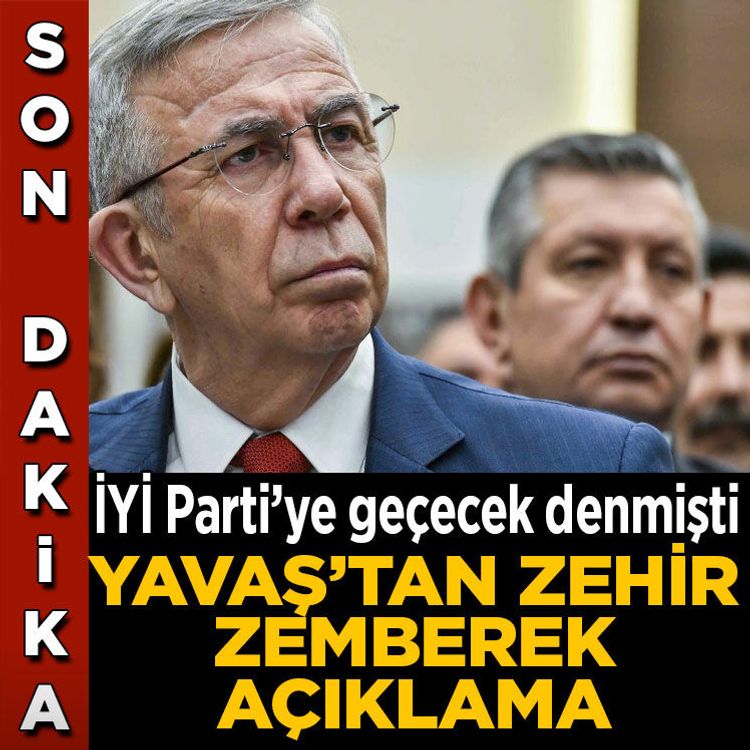 Son dakika.... İYİ Parti’ye geçecek denmişti: Yavaş’tan zehir zemberek açıklama geldi