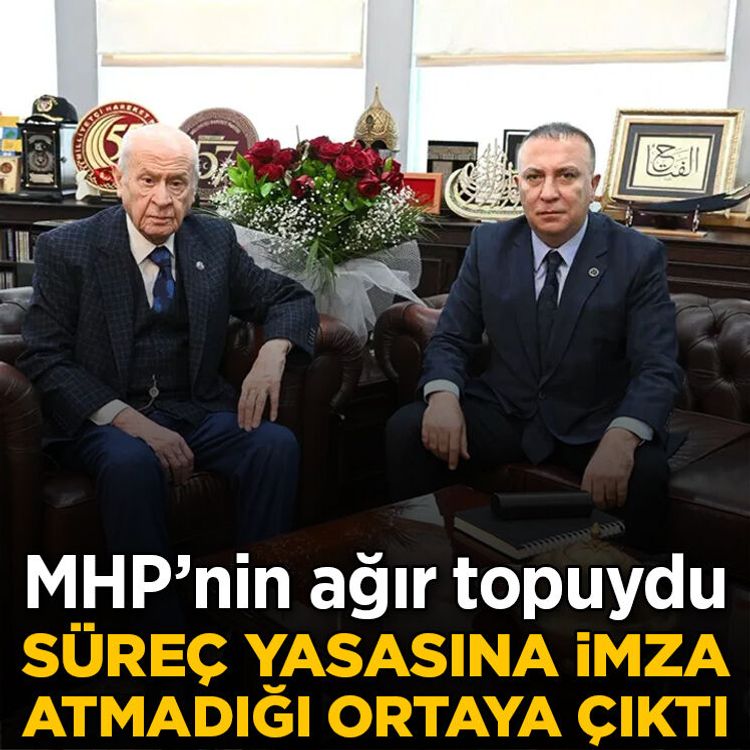 MHP’nin ağır topuydu: Süreç yasasına imza atmadığı ortaya çıktı