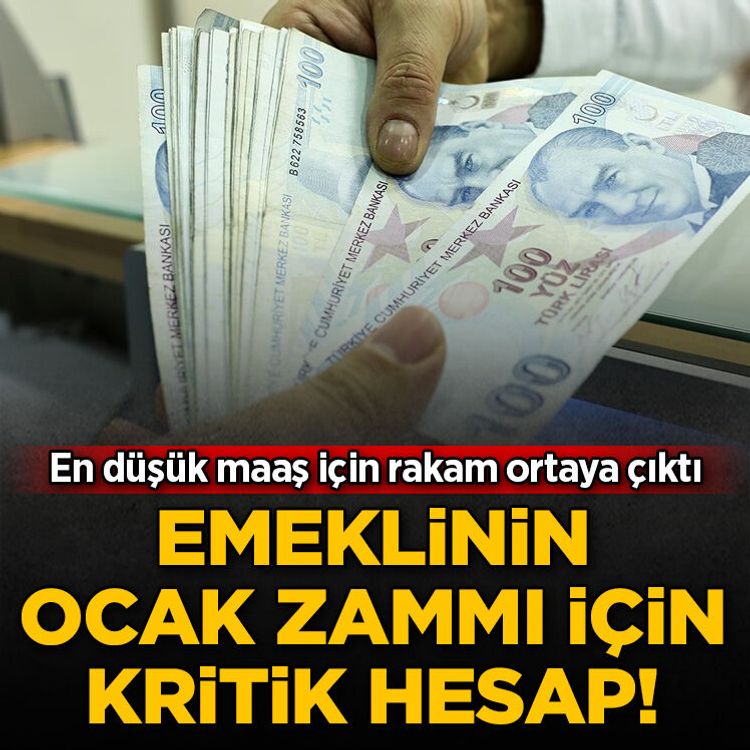 Emeklinin Ocak zammı için kritik hesap! En düşük maaş için rakam ortaya çıktı