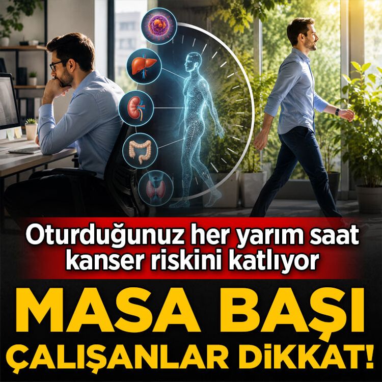 Saatlerce oturmak kanser riskini artırıyor! Araştırmadan dikkat çeken sonuç