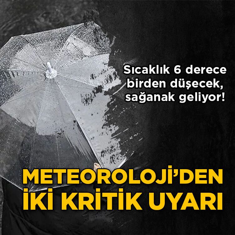 7 Eylül 2026 hava durumu raporu... Meteoroloji’den iki kritik uyarı: Sıcaklıklar 6 derece düşecek, sağanak geliyor!