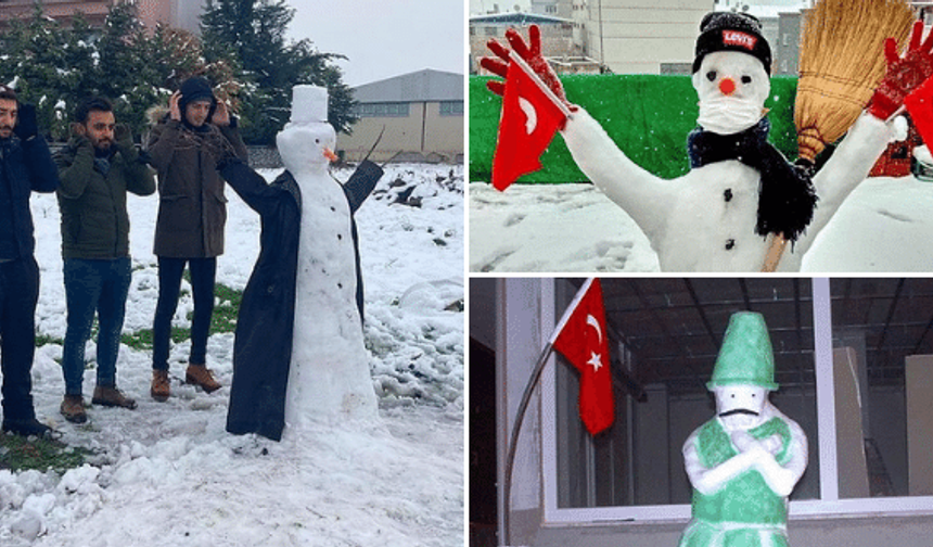 Türk insanının 'kardan sanat'ları