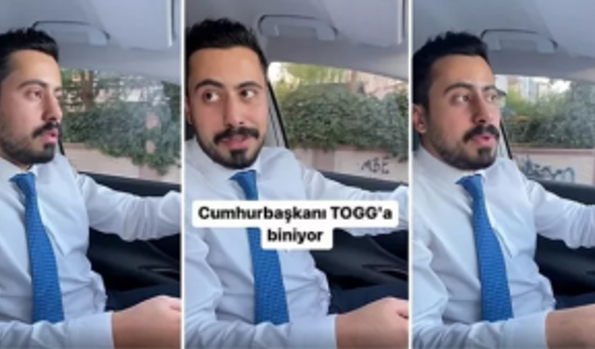 Sosyal medya fenomeninden 'Togg' videosu: Navigasyonu düzeltmemiz lazım, sola döndürüyor