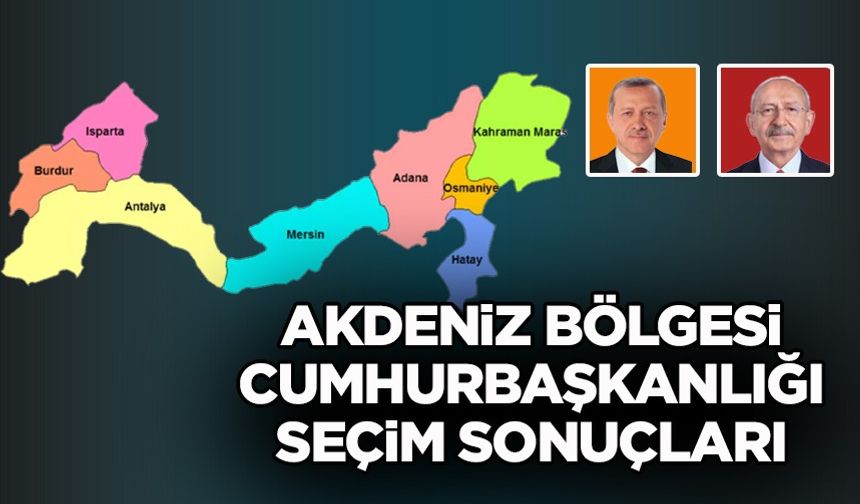 Akdeniz Bölgesi Seçim Sonuçları