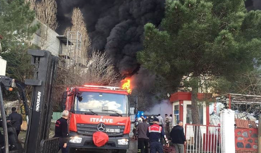 Kocaeli'de kimya fabrikasında yangın! Valilik açıklama yaptı