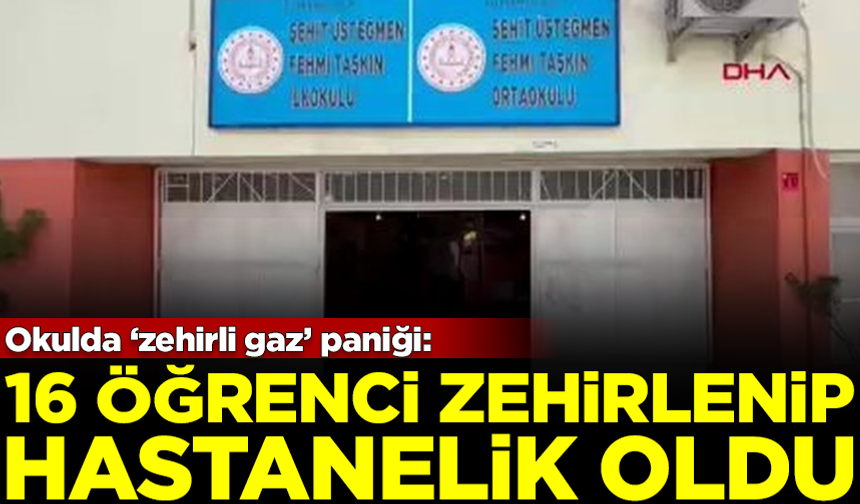 Diyarbakır'da okulda 'zehirli gaz' paniği! 16 öğrenci hastanelik oldu