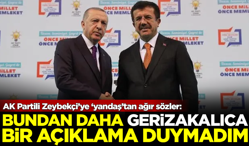 AK Partili Zeybekçi’ye ‘yandaş’tan ağır sözler: Daha gerizekalıca bir açıklama duymadım