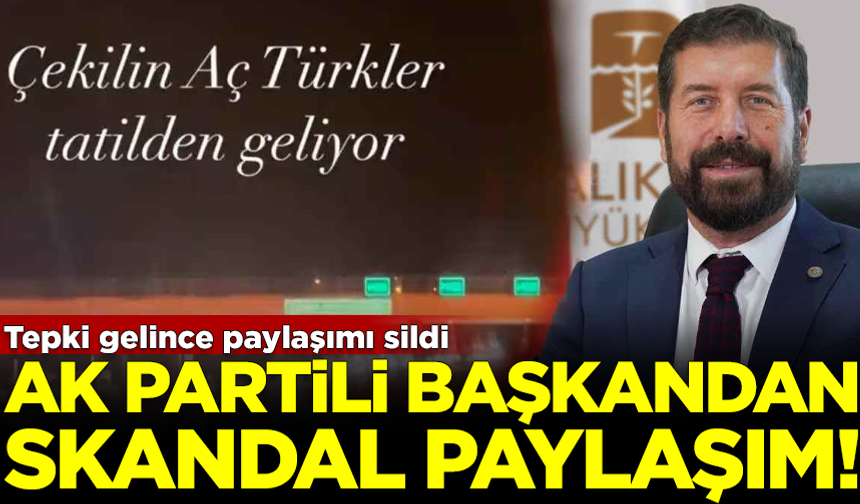 AK Partili isim, Türk Milleti'ne hakaret etti: Aç Türkler geliyor