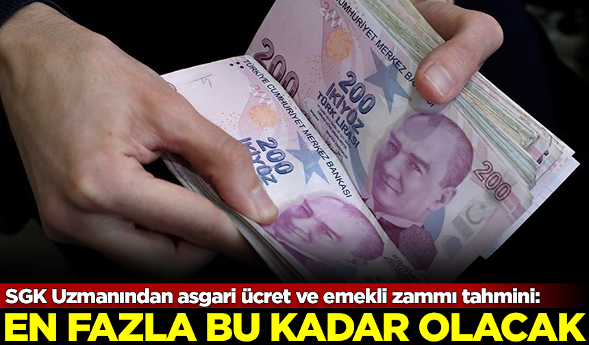 SGK Uzmanından asgari ücret ve emekli zammı tahmini: En fazla...