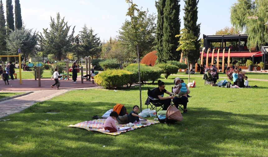 Malatyalılar deprem sonrası parklara akın etti