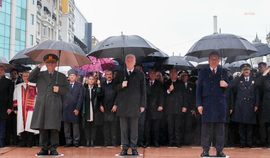 Taksim’de Atatürk’ü anma töreni düzenlendi