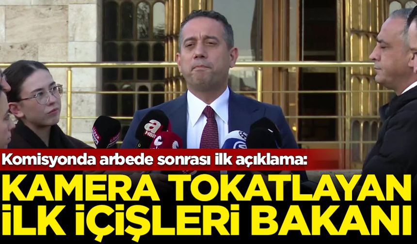 Komisyonda arbede sonrası ilk açıklama: Kamera tokatlayan ilk İçişleri Bakanı