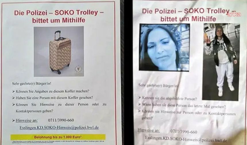 Almanya'da Türk kadının cansız bedeninin bavul içinde bulunması: Polis 44 kişilik özel bir ekip kurdu