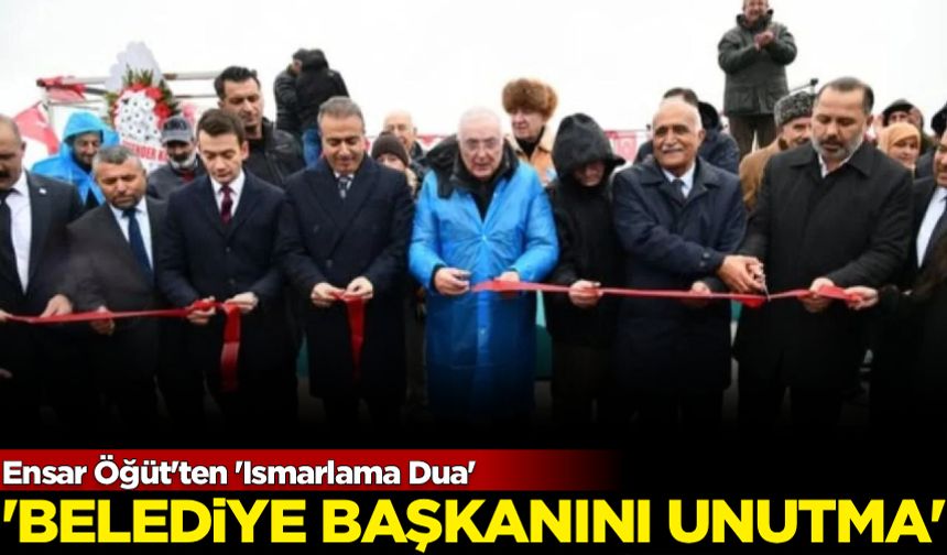 Açılışta dua okuyan imamı böldü... Ensar Öğüt'ten  'Ismarlama dua'!