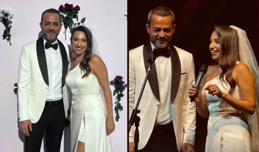 Sunucu Gözde Şeker ile oyuncu Kerem Fırtına evlendi