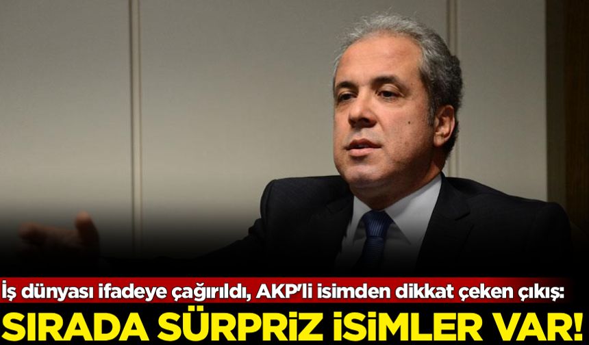 AKP'li isim Şamil Tayyar'dan dikkat çeken çıkış