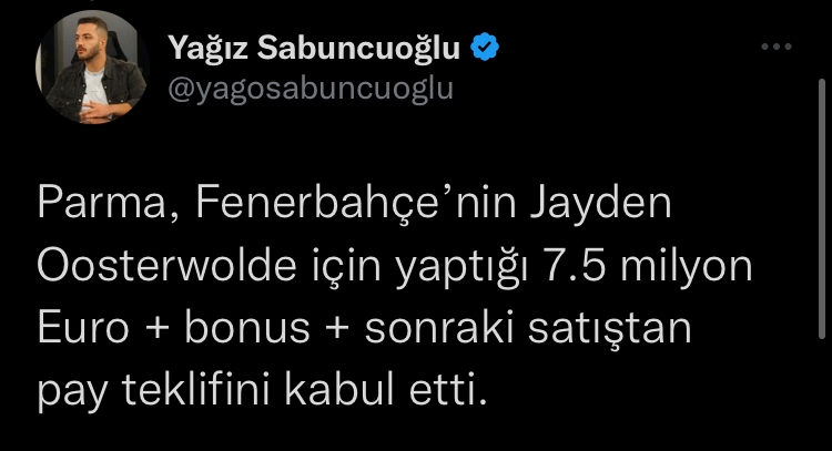 yagiz sabuncuoglu tweet