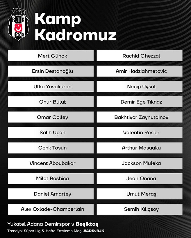 bjk kadro kamp