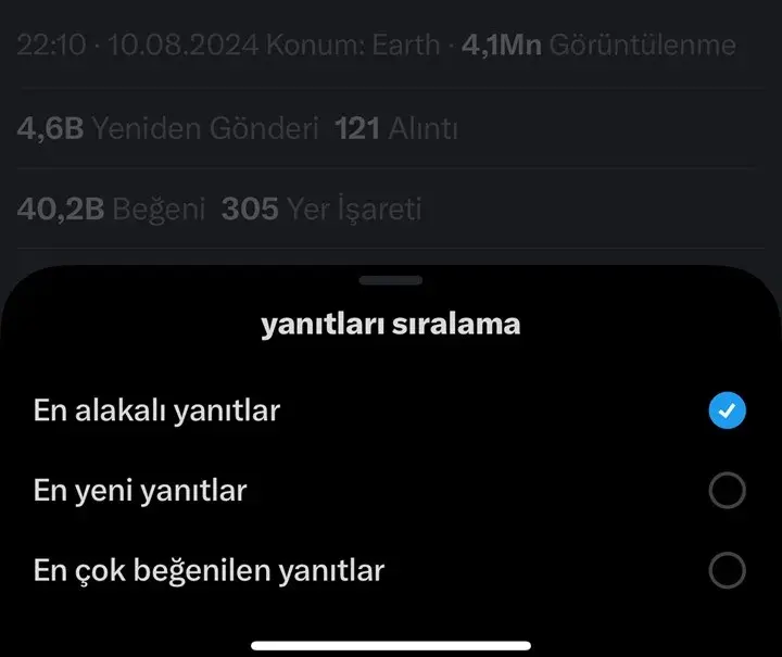 Xten Yeni Ozellik Yanitlar Siralanabilecek