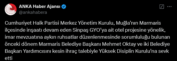 Screenshot 2024 12 18 At 12 35 41 1 Xte Anka Haber Ajansi Cumhuriyet Halk Partisi Merkez Yonetim Kurulu Muglanin Marmaris Ilcesinde Insaati Devam Eden Sinpas Gyoya Ait Otel Projesine Yonelik Imar Mevzuatin