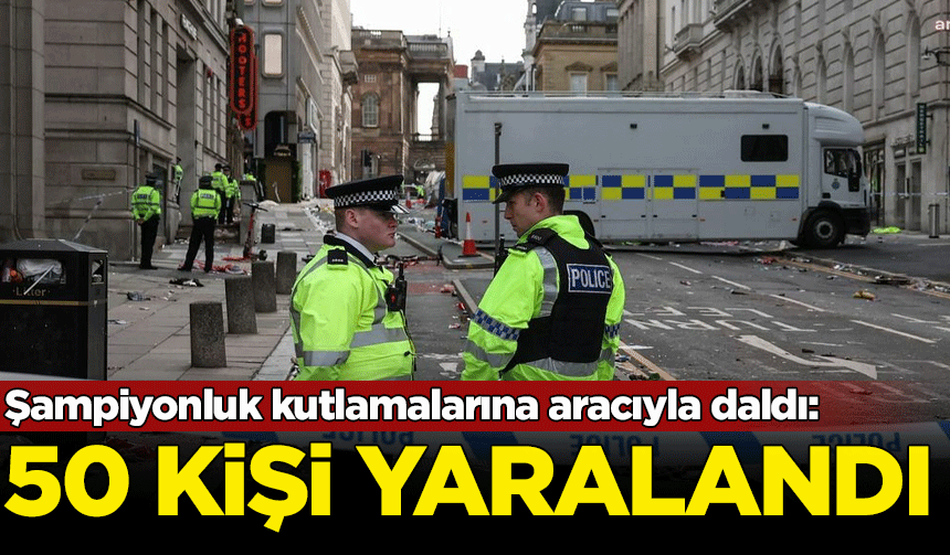 Şampiyonluk kutlamalarına aracıyla daldı: 50 kişi yaralandı