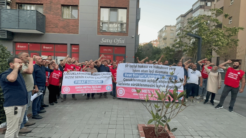 OMSA Metal işçileri grevi patronun evine taşıdı