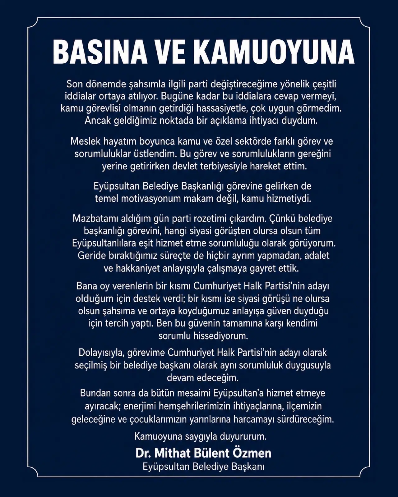 Eyupsultan Bld Aciklama